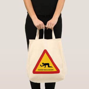 TOTE BAG SIGNE DE TRAFIC DES PERSONNES BLANCHISES