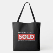 Tote Bag SIGNE DE VENTE IMMOBILIÈRE Rouge Fourre-tout Épice (Dos)
