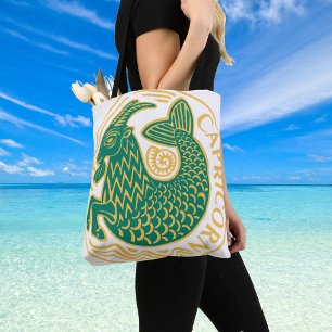 Tote Bag Signe du zodiaque Capricorne sur un