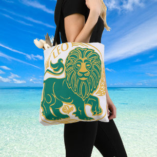 Tote Bag Signe du zodiaque Lion sur un