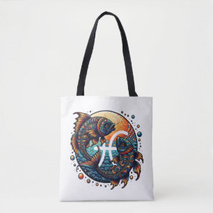 Tote Bag SIGNE Horoscope Astrologique Poissons Zodiac