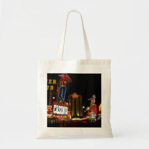 Tote Bag Signe Las Vegas Night Time Neon Lights Casinos