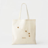 Tote Bag Signe moderne Zodiac Gold| Incendie d'élément (Devant)
