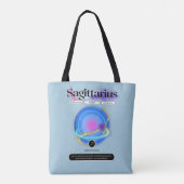 Tote Bag Signe moderne Zodiac Sagittarius Citation Élément  (Dos)