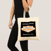 Tote Bag signe Orange Las Vegas destination mariage bienven (Devant (produit))