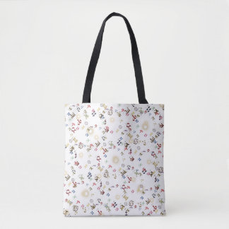 Tote Bag Signes du zodiaque numériques multicolores