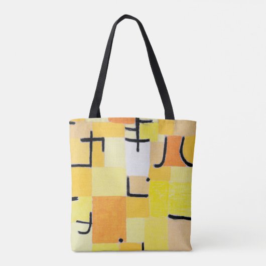 Tote Bag Signes en Jaune, Paul Klee (Dos)