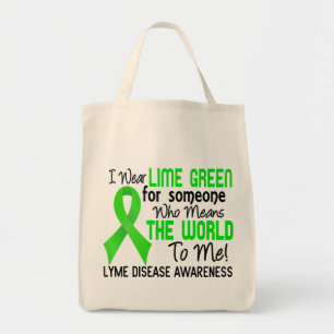 Tote Bag Signifie le monde à moi la maladie de 2 Lyme