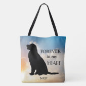 Tote Bag Silhouette commémorative nommée faite sur commande (Dos)