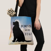 Tote Bag Silhouette commémorative nommée faite sur commande (De près)