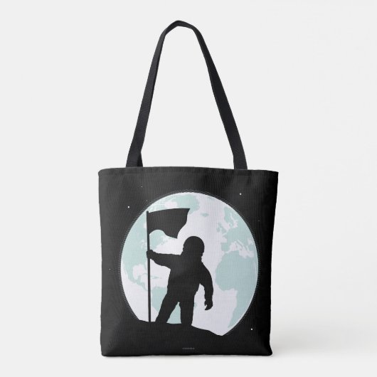 Tote Bag Silhouette d'astronaute (Dos)