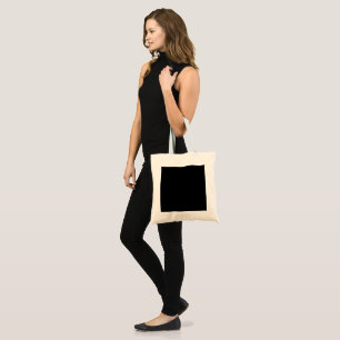 Tote Bag Silhouette de chat noir minimaliste 