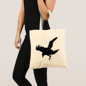Tote Bag Silhouette de corbeau (Devant (produit))