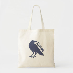 Tote Bag Silhouette de corbeau - Choisir la couleur arrière