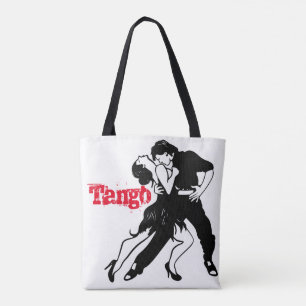 Tote Bag Silhouette de couples de tango