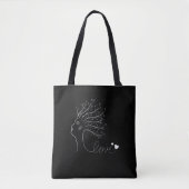 Tote Bag Silhouette de femme (Devant)