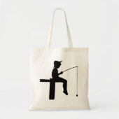 Tote Bag Silhouette de Fishing (Devant)