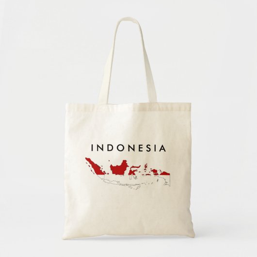 Tote Bag Silhouette de forme de carte de drapeau de pays de (Devant)