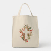 Tote Bag Silhouette de la croix florale (Dos)