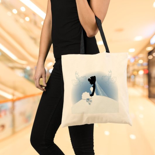 Tote Bag Silhouette de la mariée Mariage de l'équipe