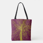 Tote Bag Silhouette de l'arbre d'hiver (Dos)