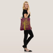 Tote Bag Silhouette de l'arbre d'hiver (Sur le modèle)