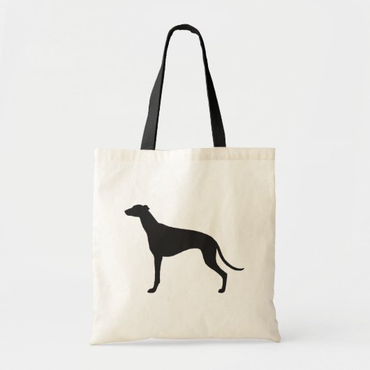 Tote Bag Silhouette de lévrier (Devant)