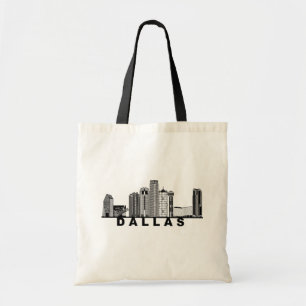 Tote Bag Silhouette de l'horizon de Dallas