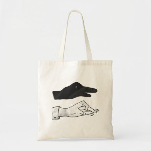 Tote Bag Silhouette de main de canard