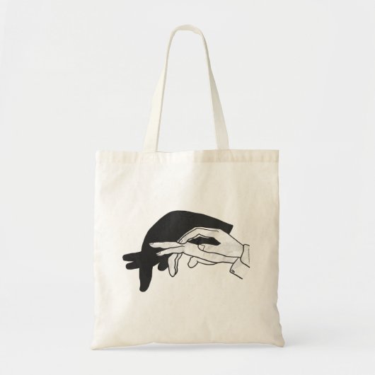 Tote Bag Silhouette de main de fourmilier (Devant)