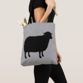 Tote Bag Silhouette de mouton noir (De près)