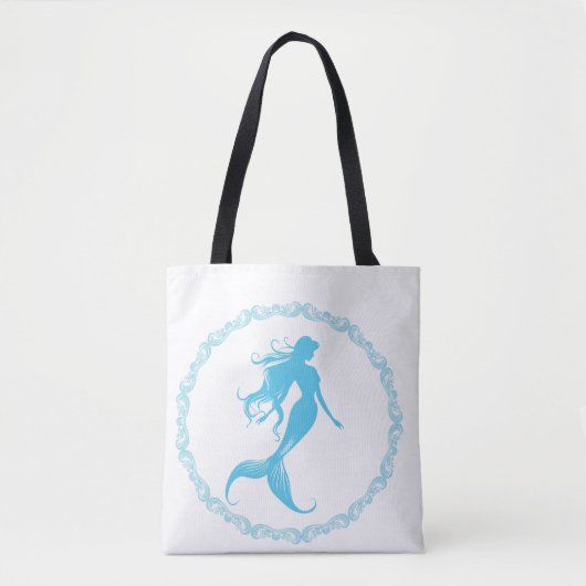 Tote Bag Silhouette de Sirène (Devant)