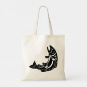 Tote Bag Silhouette de truite sautante (Dos)