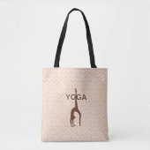 Tote Bag Silhouette de Yoga (Devant)