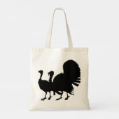 Tote Bag Silhouette des Dindons (Dos)