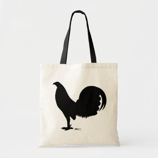 Tote Bag Silhouette du coq Gamecock (Devant)