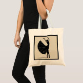 Tote Bag Silhouette d'une danseuse (Devant (produit))