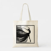 Tote Bag Silhouette d'une danseuse à Pointe (Dos)