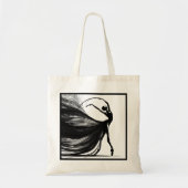Tote Bag Silhouette d'une danseuse à Pointe (Devant)