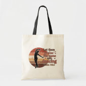 Tote Bag Silhouette d'une danseuse - Design basé sur le psa (Devant)