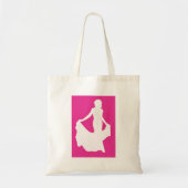 Tote Bag Silhouette élégante d'une femme en souffle (Devant)