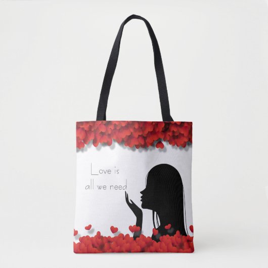 Tote Bag Silhouette féminine élégante et raffinée (Devant)