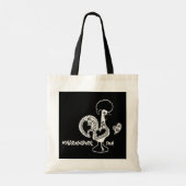 Tote Bag Silhouette Moderne du Rooster Early Riser portugai (Dos)