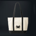 Tote Bag silhouette nautique noir CRAB<br><div class="desc">| VIE DU LAC | NAUTIQUE | BATEAU | ANCRE | VIE DU LAC | LA VIE EST MEILLEURE AU LAC | FUN | CHIC | SIMPLE | EAU | ACCESSOIRES DE DÉCORATION DE BATEAU AMUSANT POUR LA MAISON | DÉCOR TROPICAL NAUTIQUE | CONCEPTION DE SILHOUETTE CLASSIQUE | PLAGE |...</div>