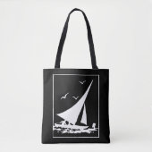 Tote Bag Silhouette Rétro (Devant)
