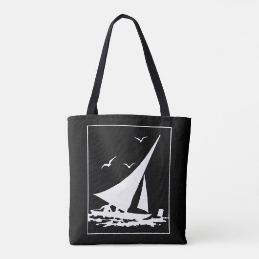 Tote Bag Silhouette Rétro (Dos)