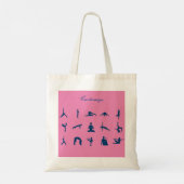 Tote Bag Silhouette Yoga Pose Thunder_Cove (Dos)