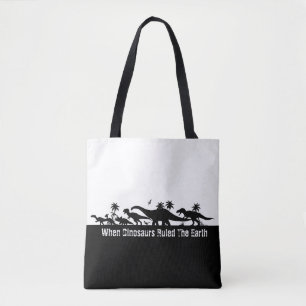 Tote Bag Silhouettes de dinosaures