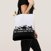 Tote Bag Silhouettes de dinosaures (De près)