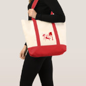 Tote Bag Silhouettes de grimpeur de roche (Devant (produit))